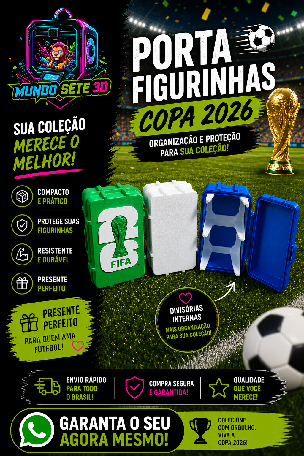 Porta Figurinha FIFA 26